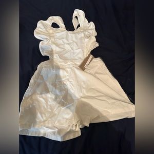 DO+BE white romper size Large